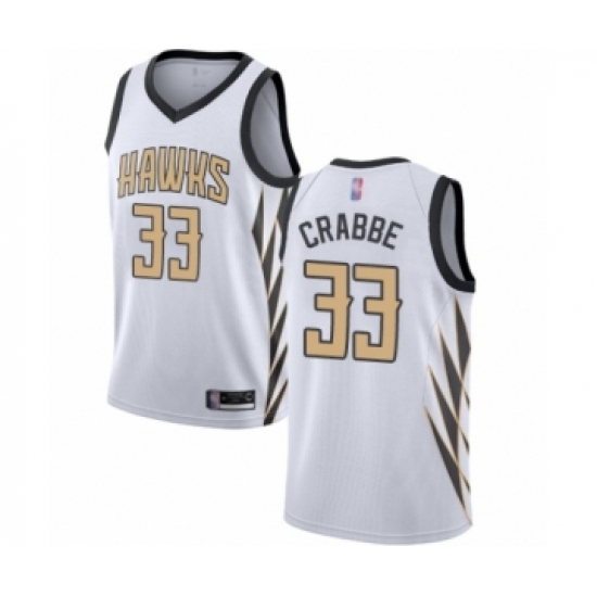 Women's Atlanta Hawks 33 Allen Crabbe Swingman White Basketball Jersey - City Edition