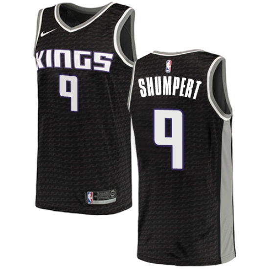 Women's Nike Sacramento Kings 9 Iman Shumpert Swingman Black NBA Jersey Statement Edition