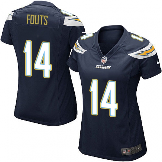 Women's Nike Los Angeles Chargers 14 Dan Fouts Game Navy Blue Team Color NFL Jersey