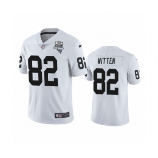 Men's Oakland Raiders 82 Jason Witten White 2020 Inaugural Season Vapor Limited Jersey