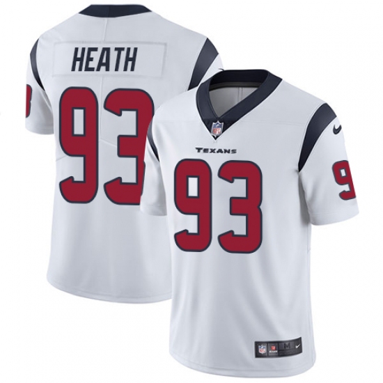 Men's Nike Houston Texans 93 Joel Heath White Vapor Untouchable Limited Player NFL Jersey