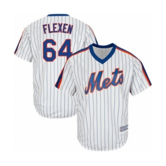 Youth New York Mets 64 Chris Flexen Authentic White Alternate Cool Base Baseball Player Jersey