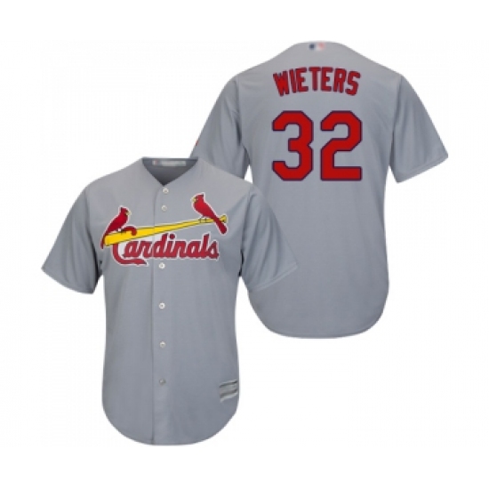 Youth St. Louis Cardinals 32 Matt Wieters Replica Grey Road Cool Base Baseball Jersey