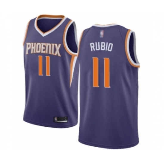 Youth Phoenix Suns 11 Ricky Rubio Swingman Purple Basketball Jersey - Icon Edition