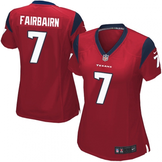 Women's Nike Houston Texans 7 Ka'imi Fairbairn Game Red Alternate NFL Jersey