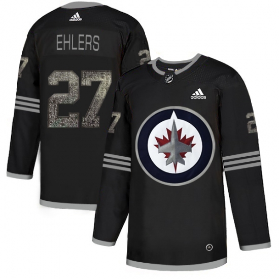 Men's Adidas Winnipeg Jets 27 Nikolaj Ehlers Black Authentic Classic Stitched NHL Jersey