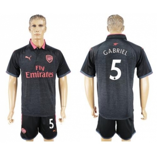 Arsenal 5 Gabriel Sec Away Soccer Club Jersey