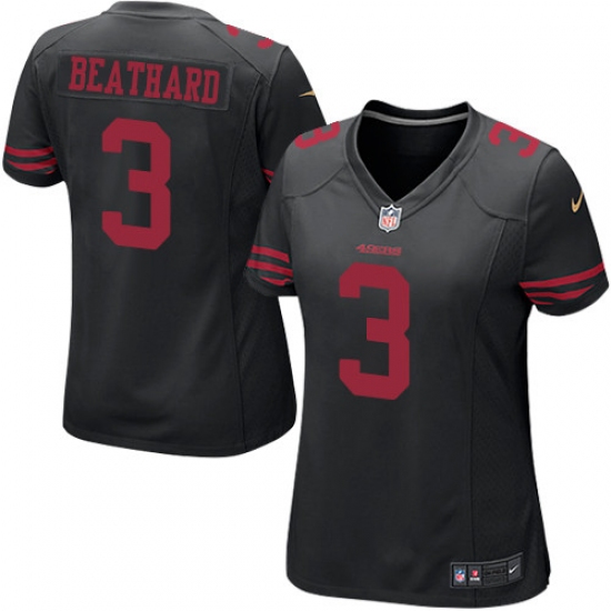 Women's Nike San Francisco 49ers 3 C. J. Beathard Game Black NFL Jersey