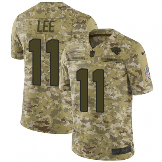 Men's Nike Jacksonville Jaguars 11 Marqise Lee Limited Camo 2018 Salute to Service NFL Jersey