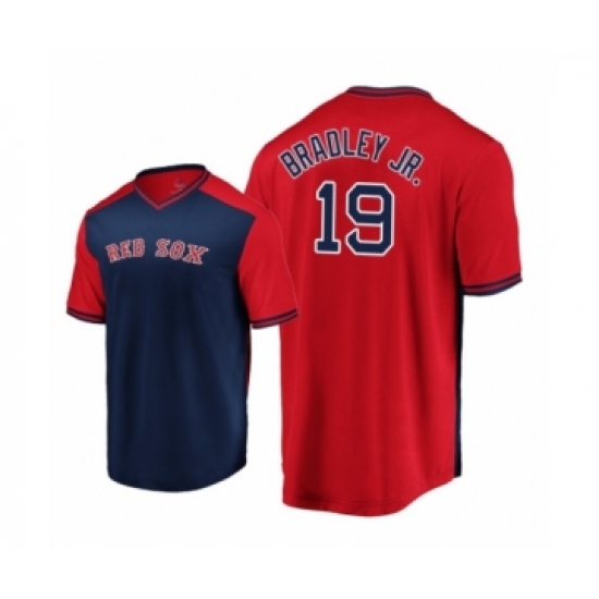 Men's Jackie Bradley Jr. Boston Red Sox 19 Navy Red Iconic Player Majestic Jersey