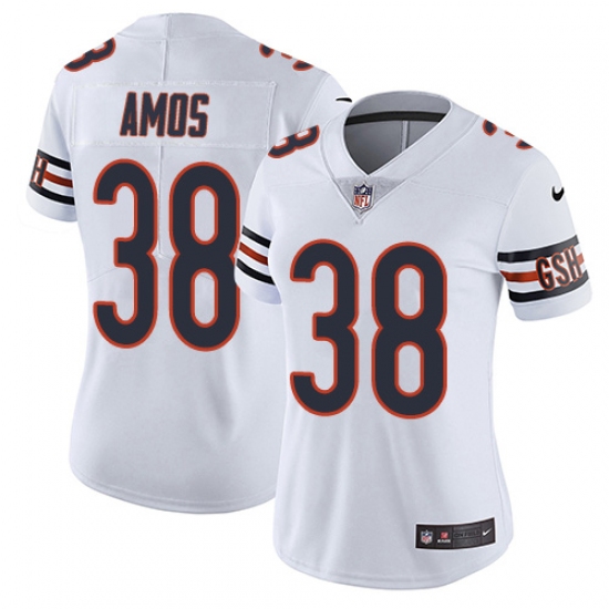 Women's Nike Chicago Bears 38 Adrian Amos White Vapor Untouchable Limited Player NFL Jersey