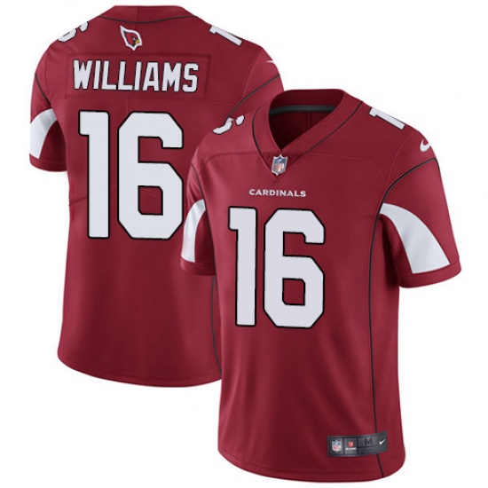 Youth Nike Arizona Cardinals 16 Chad Williams Red Team Color Vapor Untouchable Limited Player NFL Jersey