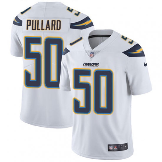 Men's Nike Los Angeles Chargers 50 Hayes Pullard White Vapor Untouchable Limited Player NFL Jersey