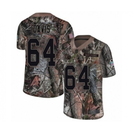 Men's Tennessee Titans 64 Nate Davis Limited Camo Rush Realtree Football Jersey