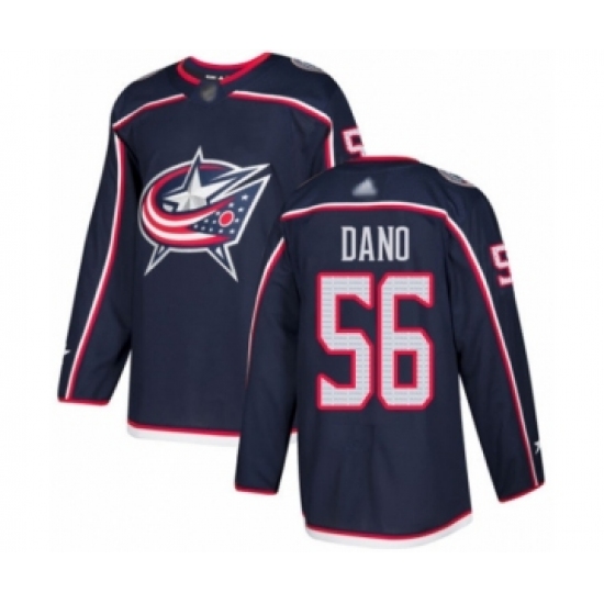 Youth Columbus Blue Jackets 56 Marko Dano Authentic Navy Blue Home Hockey Jersey