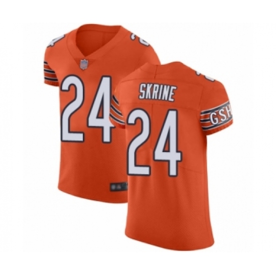 Men's Chicago Bears 24 Buster Skrine Orange Alternate Vapor Untouchable Elite Player Football Jersey