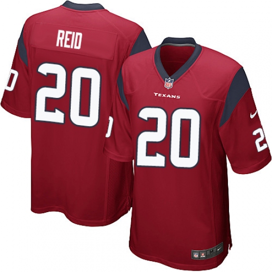Men's Nike Houston Texans 20 Justin Reid Game Red Alternate NFL Jersey