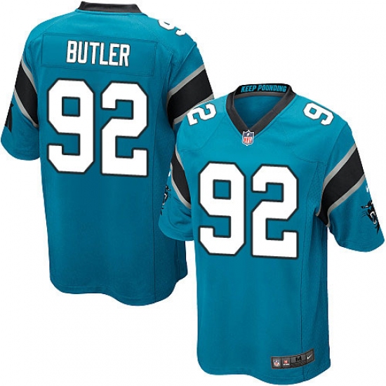 Men's Nike Carolina Panthers 92 Vernon Butler Game Blue Alternate NFL Jersey