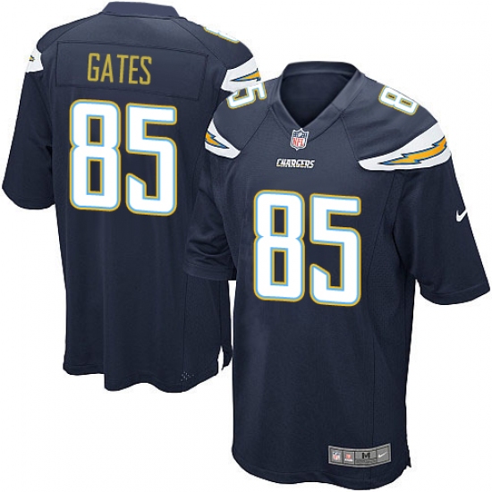 Men's Nike Los Angeles Chargers 85 Antonio Gates Game Navy Blue Team Color NFL Jersey