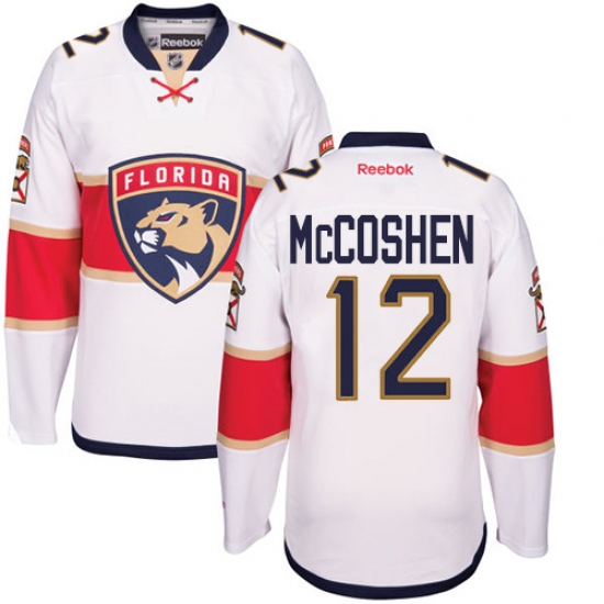 Youth Reebok Florida Panthers 12 Ian McCoshen Authentic White Away NHL Jersey