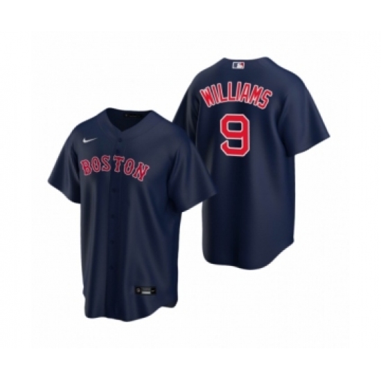 Men's Boston Red Sox 9 Ted Williams Nike Navy Replica Alternate Jersey