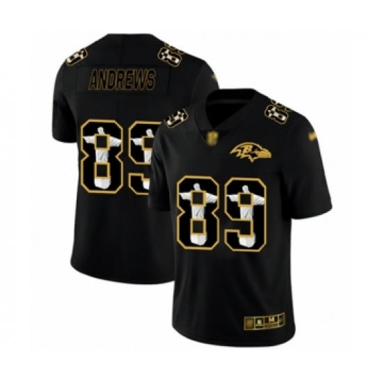 Men's Baltimore Ravens 89 Mark Andrews Black Jesus Faith Limited Player Football Jersey