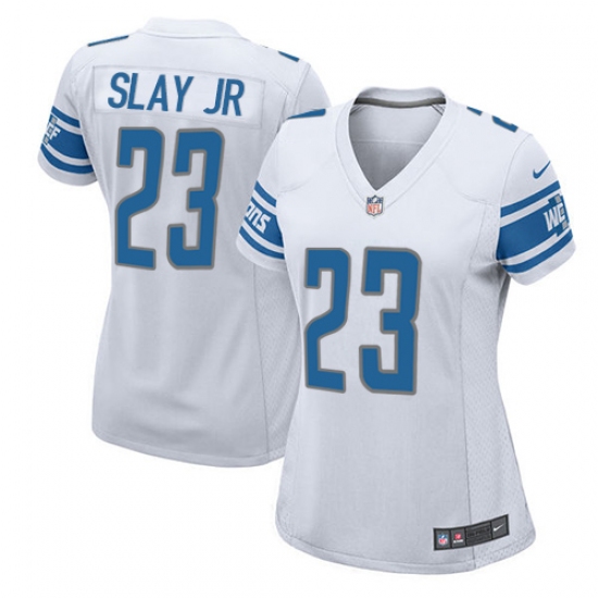 Women's Nike Detroit Lions 23 Darius Slay Game White NFL Jersey