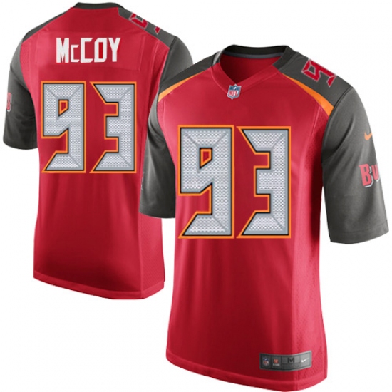 Men's Nike Tampa Bay Buccaneers 93 Gerald McCoy Game Red Team Color NFL Jersey