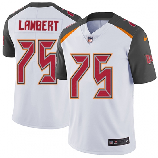 Youth Nike Tampa Bay Buccaneers 75 Davonte Lambert Elite White NFL Jersey