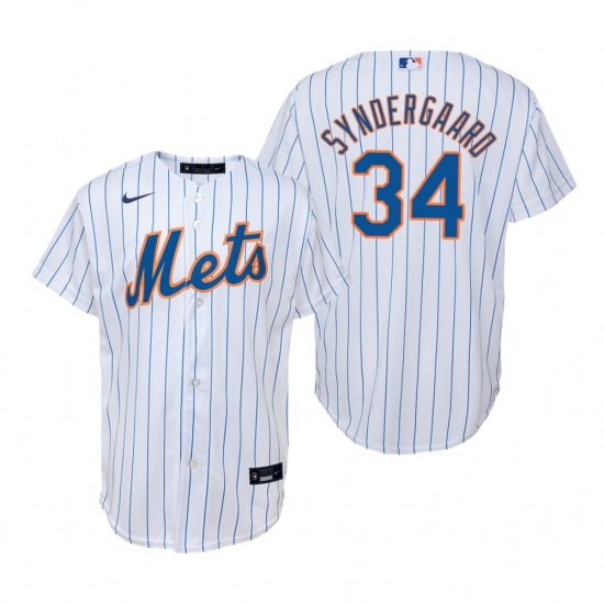 Men's Nike New York Mets 34 Noah Syndergaard White Home Stitched Baseball Jersey