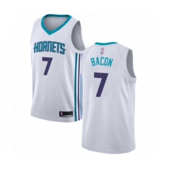 Women's Jordan Charlotte Hornets 7 Dwayne Bacon Authentic White Basketball Jersey - Association Edition