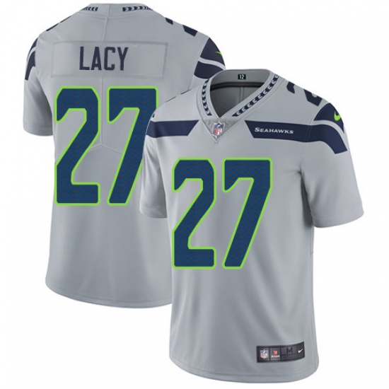 Youth Nike Seattle Seahawks 27 Eddie Lacy Elite Grey Alternate NFL Jersey