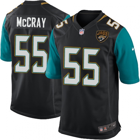 Men's Nike Jacksonville Jaguars 55 Lerentee McCray Game Black Alternate NFL Jersey