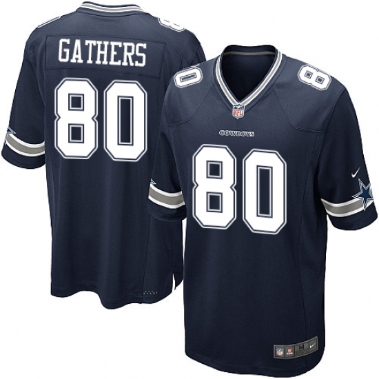 Men's Nike Dallas Cowboys 80 Rico Gathers Game Navy Blue Team Color NFL Jersey