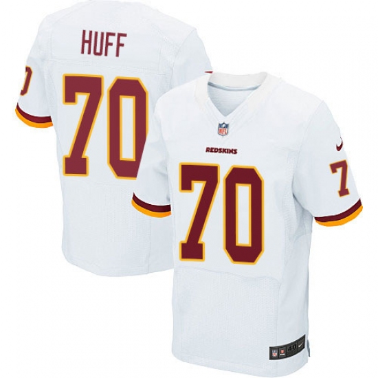 Men's Nike Washington Redskins 70 Sam Huff Elite White NFL Jersey