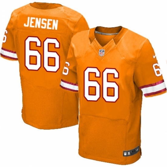 Men's Nike Tampa Bay Buccaneers 66 Ryan Jensen Elite Orange Glaze Alternate NFL Jersey