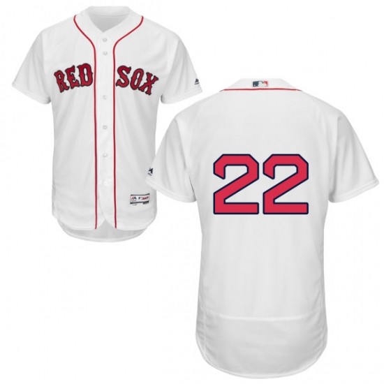 Men's Majestic Boston Red Sox 22 Rick Porcello White Home Flex Base Authentic Collection MLB Jersey