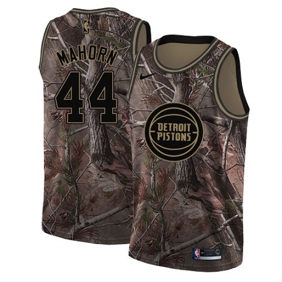 Youth Nike Detroit Pistons 44 Rick Mahorn Swingman Camo Realtree Collection NBA Jersey