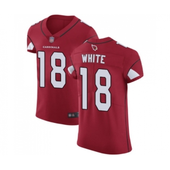 Men's Arizona Cardinals 18 Kevin White Red Team Color Vapor Untouchable Elite Player Football Jersey