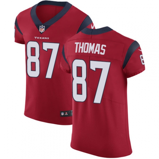 Men's Nike Houston Texans 87 Demaryius Thomas Red Alternate Vapor Untouchable Elite Player NFL Jersey