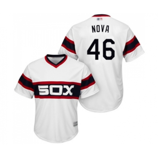 Youth Chicago White Sox 46 Ivan Nova Replica White 2013 Alternate Home Cool Base Baseball Jersey