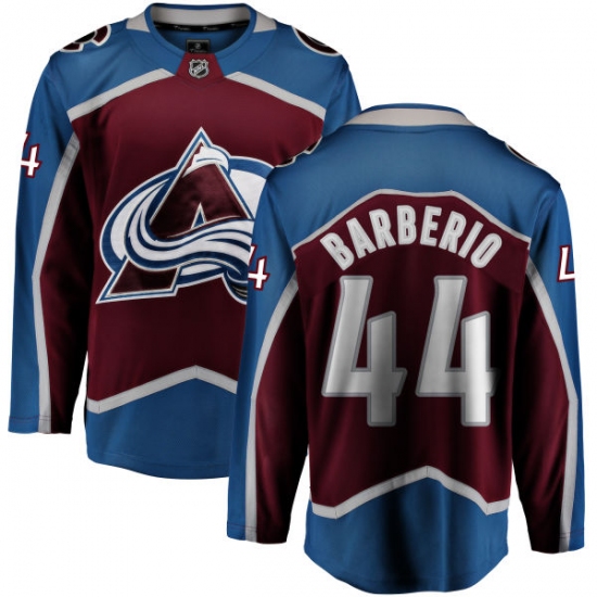 Men's Colorado Avalanche 44 Mark Barberio Fanatics Branded Maroon Home Breakaway NHL Jersey