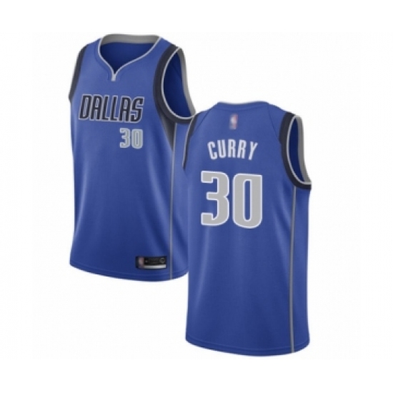 Women's Dallas Mavericks 30 Seth Curry Authentic Royal Blue Basketball Jersey - Icon Edition