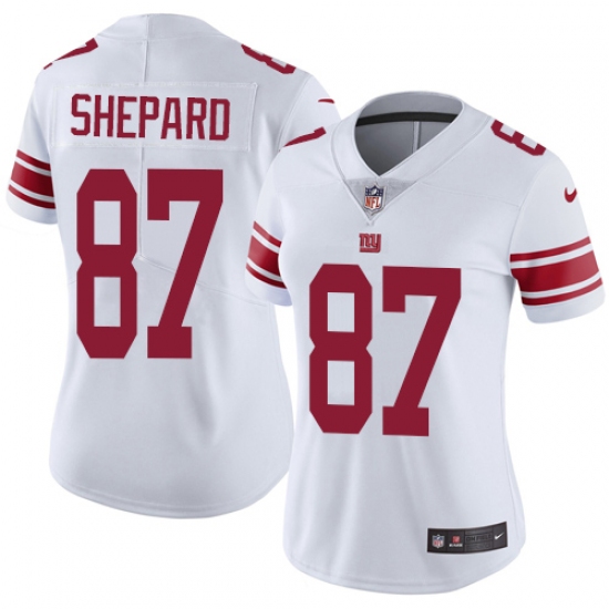 Women's Nike New York Giants 87 Sterling Shepard Elite White NFL Jersey