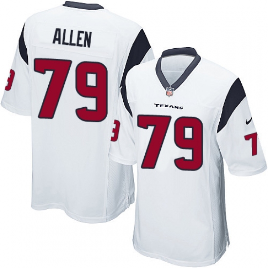 Men's Nike Houston Texans 79 Jeff Allen Game White NFL Jersey