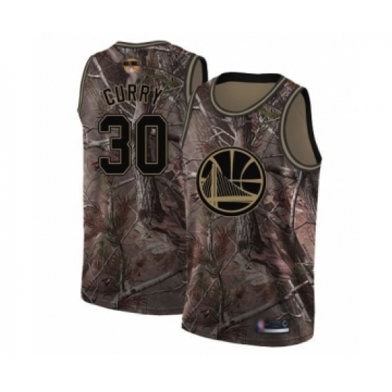 Women's Golden State Warriors 30 Stephen Curry Swingman Camo Realtree Collection Basketball 2019 Basketball Finals Bound Jersey