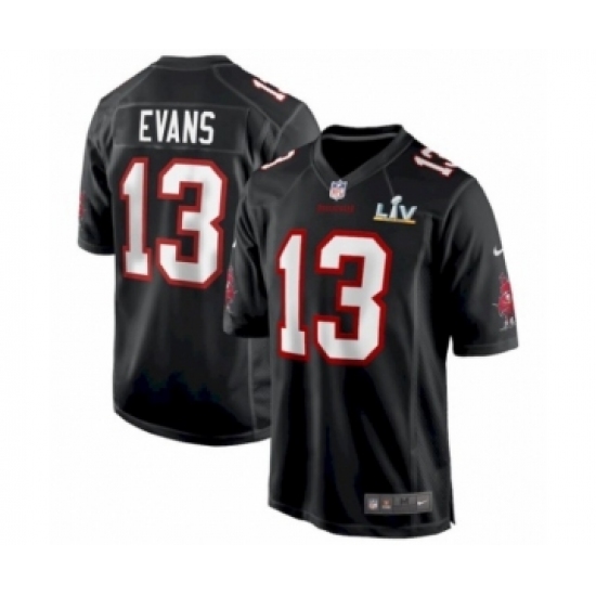 Men's Tampa Bay Buccaneers 13 Mike Evans Black game Super Bowl LV Jersey