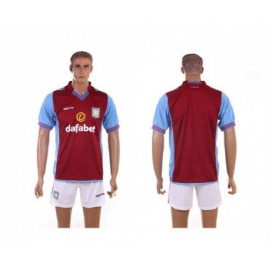 Aston Villa Blank Red Home Soccer Club Jersey