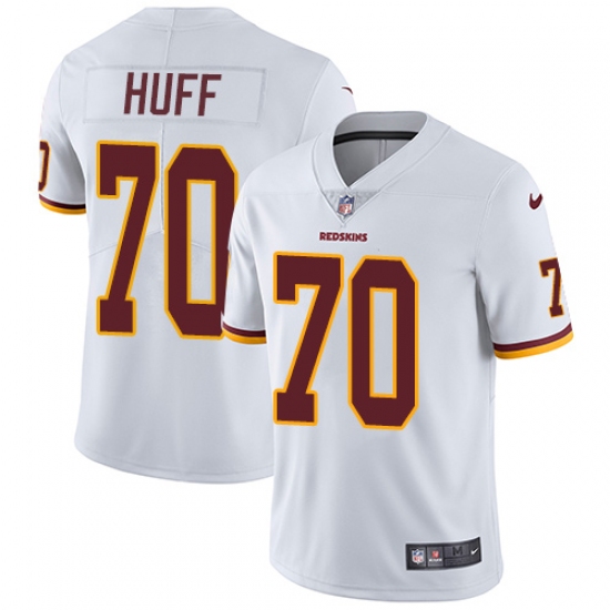 Men's Nike Washington Redskins 70 Sam Huff White Vapor Untouchable Limited Player NFL Jersey