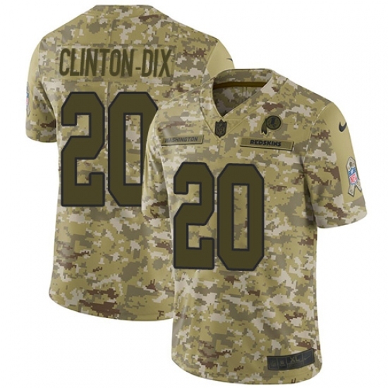 Men's Nike Washington Redskins 20 Ha Clinton-Dix Limited Camo 2018 Salute to Service NFL Jersey